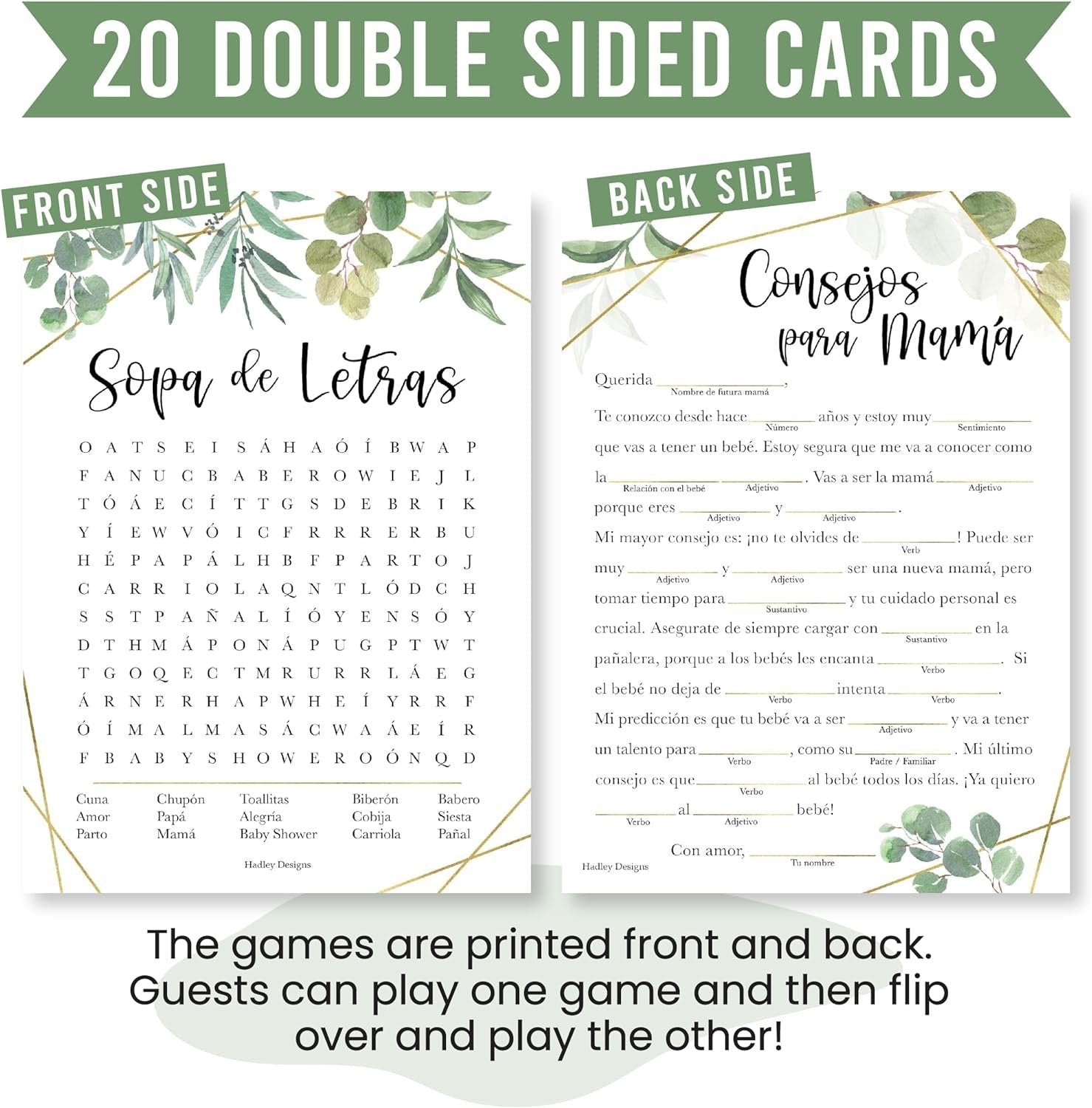 word-search-mad-libs-set-of-20-spanish-baby-shower-games-hadley-designs for Free Printable Bridal Shower Games In Spanish Word Search & Mad Libs | Set of 20 | Spanish Baby Shower Games – Hadley Designs for Free Printable Bridal Shower Games In Spanish