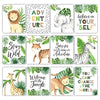 Safari Children's Wall Art | Set of 6 | Nursery Decor