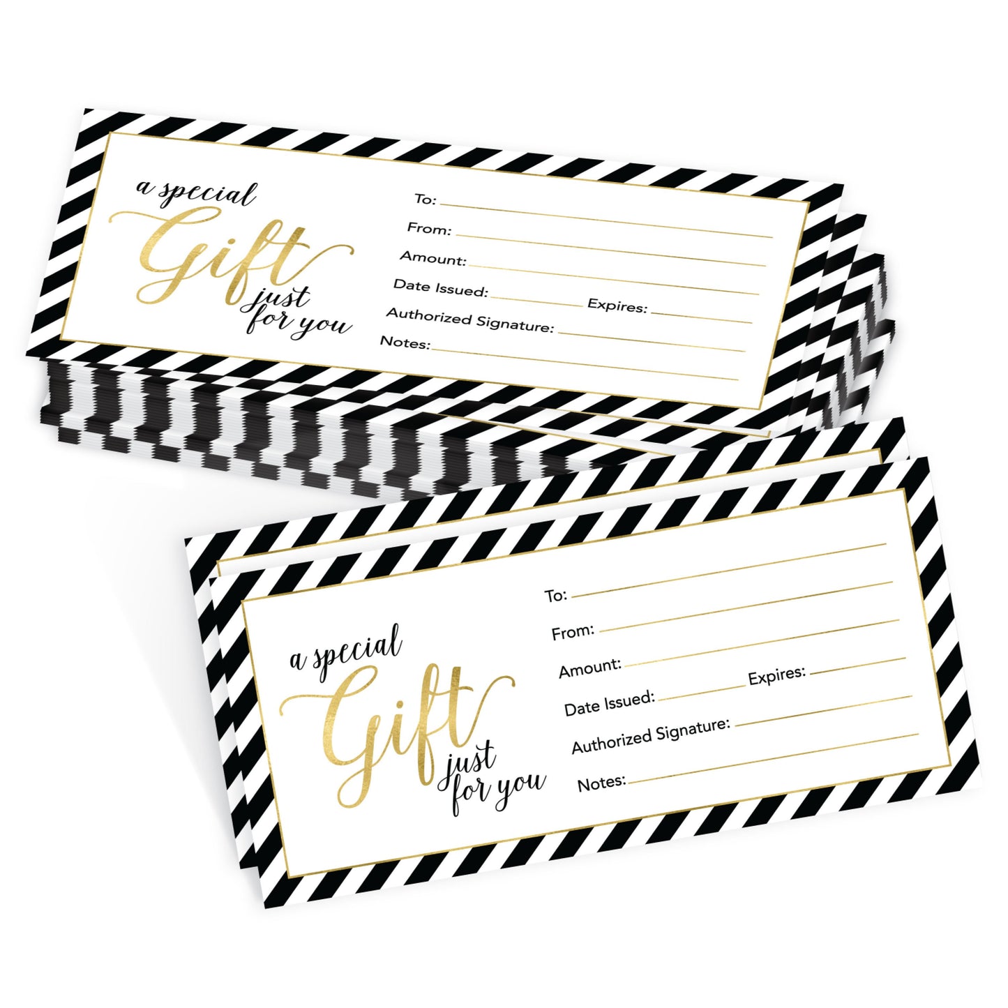 Blank Gift Certificates | Set of 25 | Business & Office Supplies