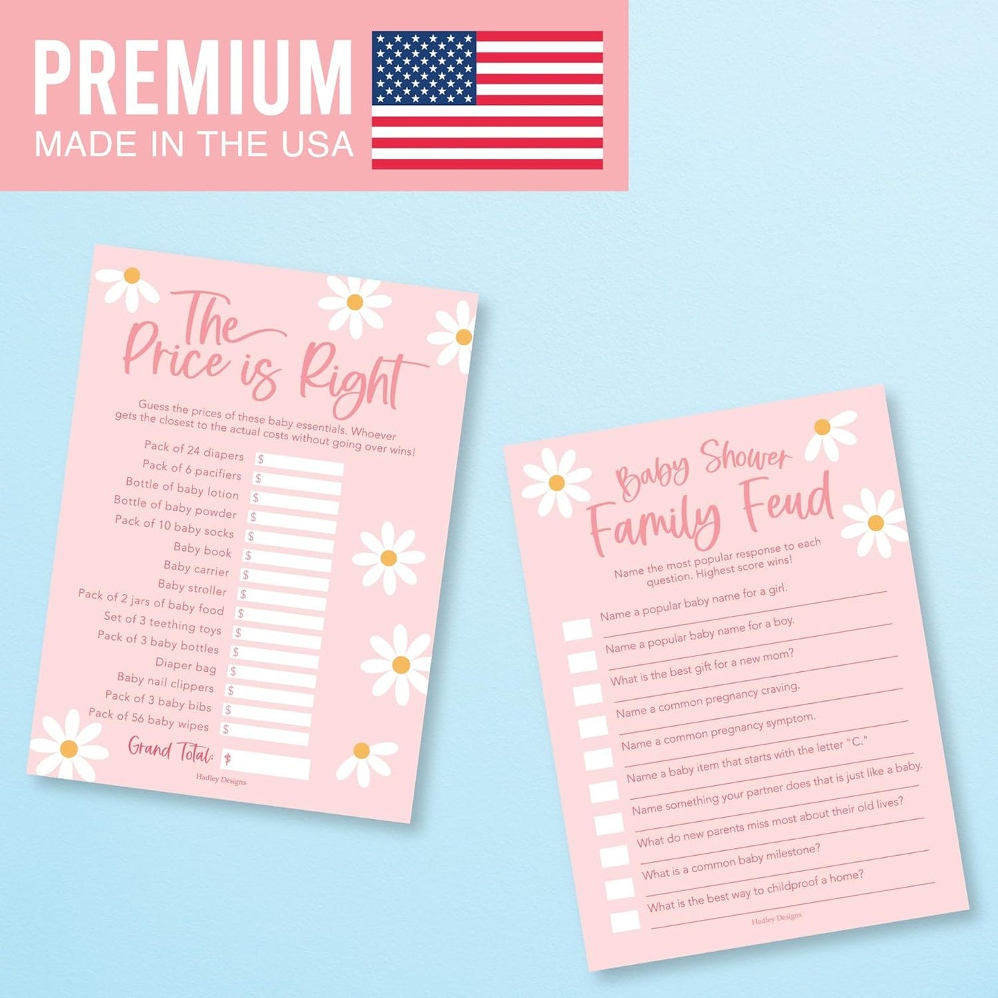 20 Retro Baby Shower Games For Girl - Hilarious Baby Shower Games Girl, The Price Is Right Baby Shower Game Cards, Baby Games For Baby Shower Family Feud Game, Baby Girl Baby Shower Games Funny