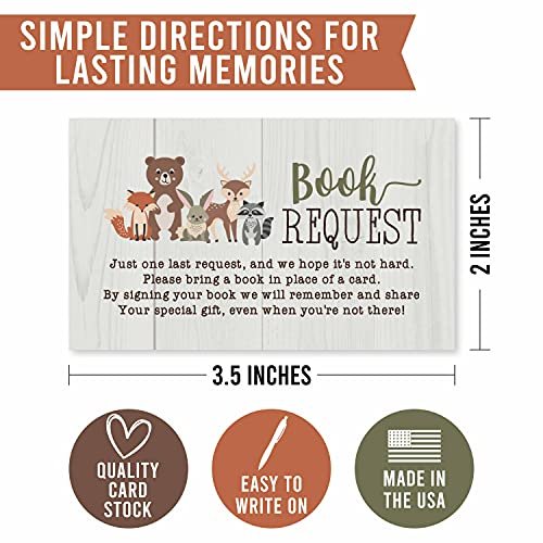 Book Request Cards | Set of 25 | Baby Shower Supplies