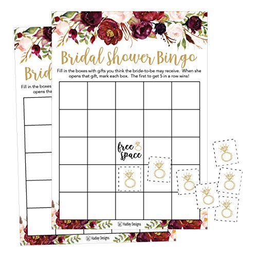 Bridal Shower Bingo | Set of 25 | Wedding Supplies