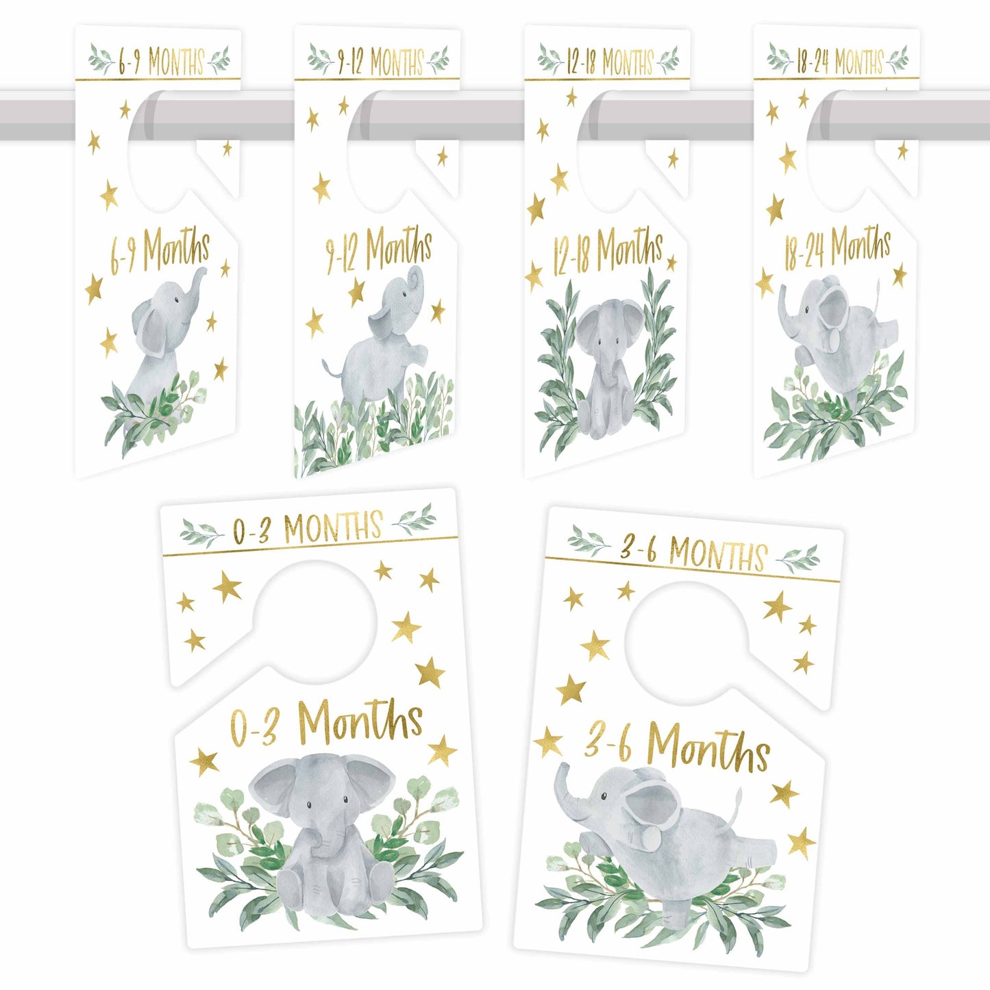 Baby Closet Dividers | Set of 6 | Nursery Decor