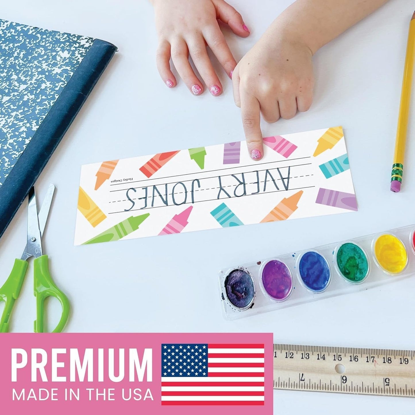 Crayon Classsroom Labels | Set of 25 | Classroom Supplies