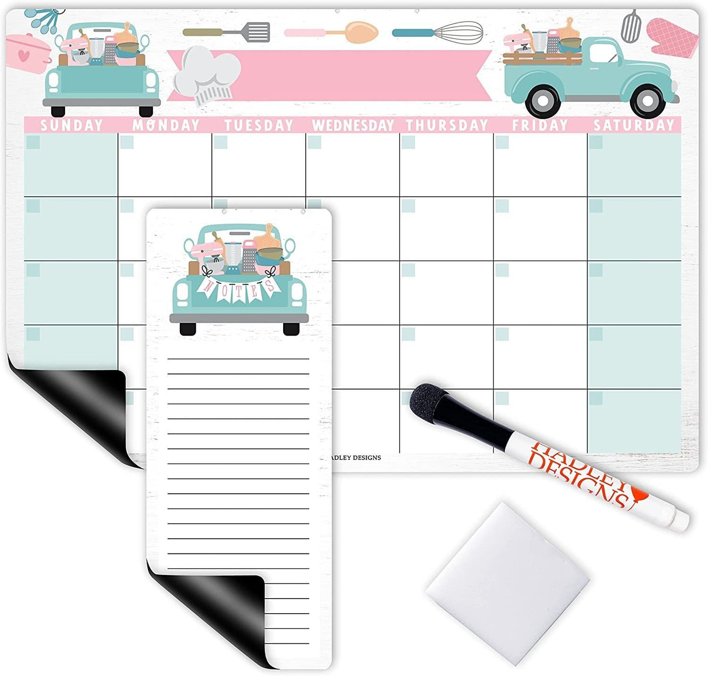 Truck Magnetic Calendar | Dry-Erase | Calendars & Planners