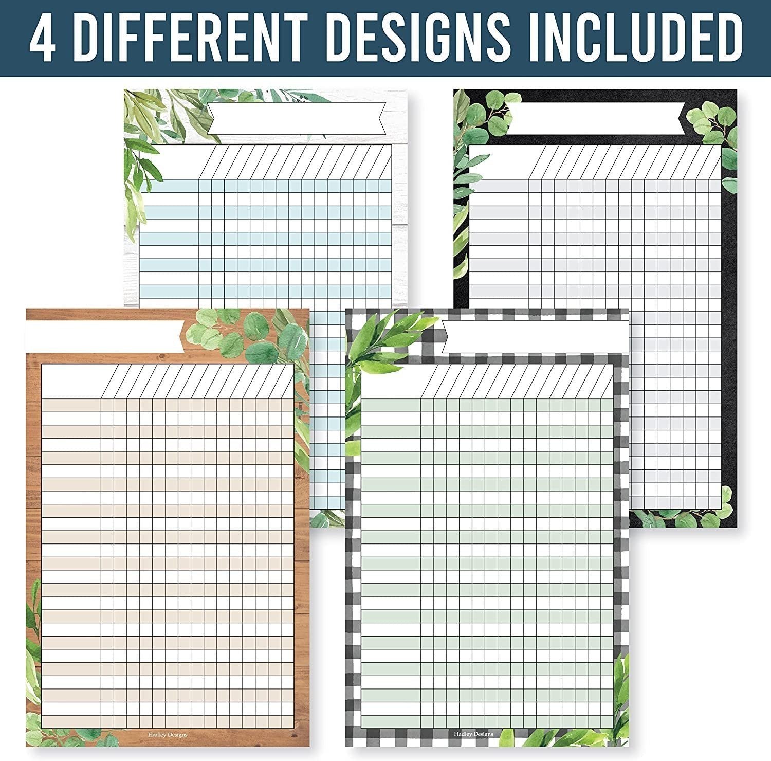 Homework Trackers | Set of 4 | School Supplies
