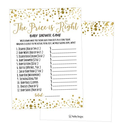 The Price is Right Game | Set of 25 | Baby Shower Games