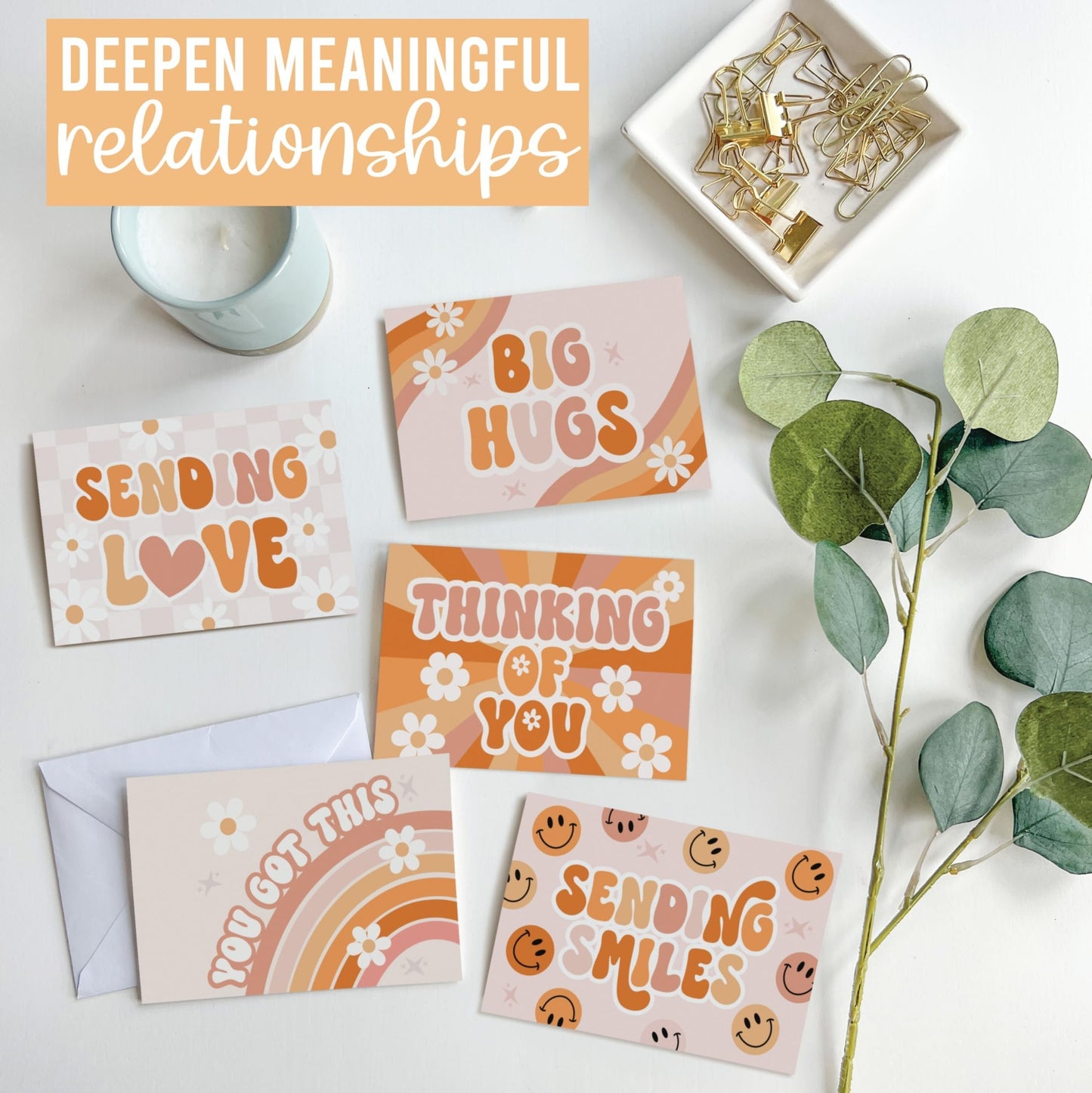 Thinking of You Cards | Set of 24 | Cards & Party | Envelopes Included