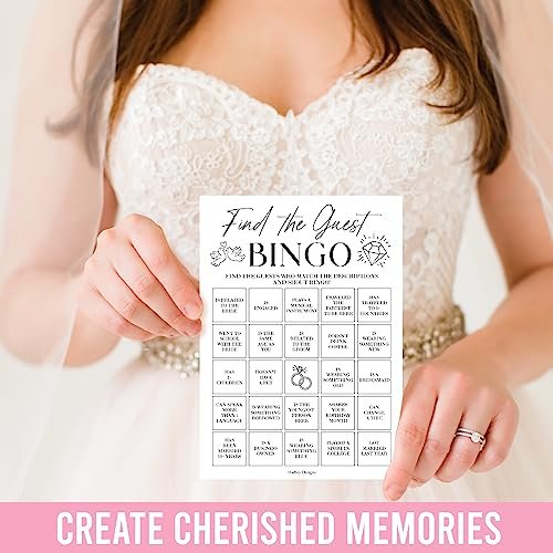 Who Knows The Bride Best | Find The Guest | Set of 20 | Bridal Shower Games