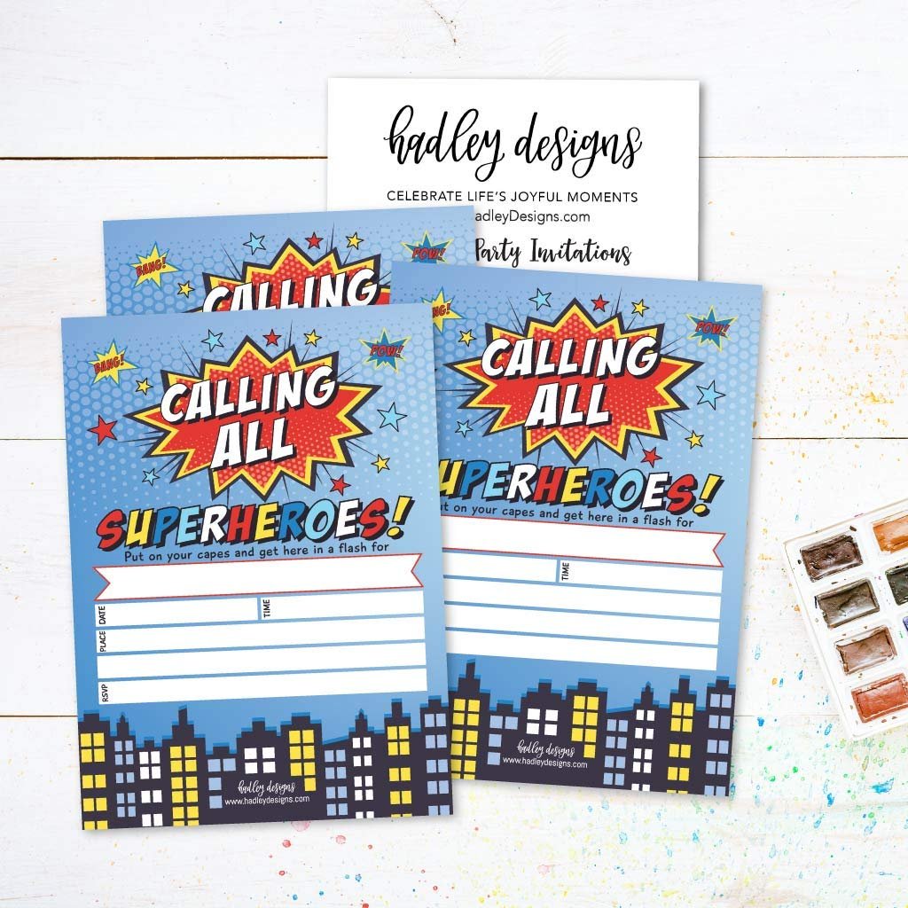 Boys Birthday Invitations | Set of 25 | Kid's Party