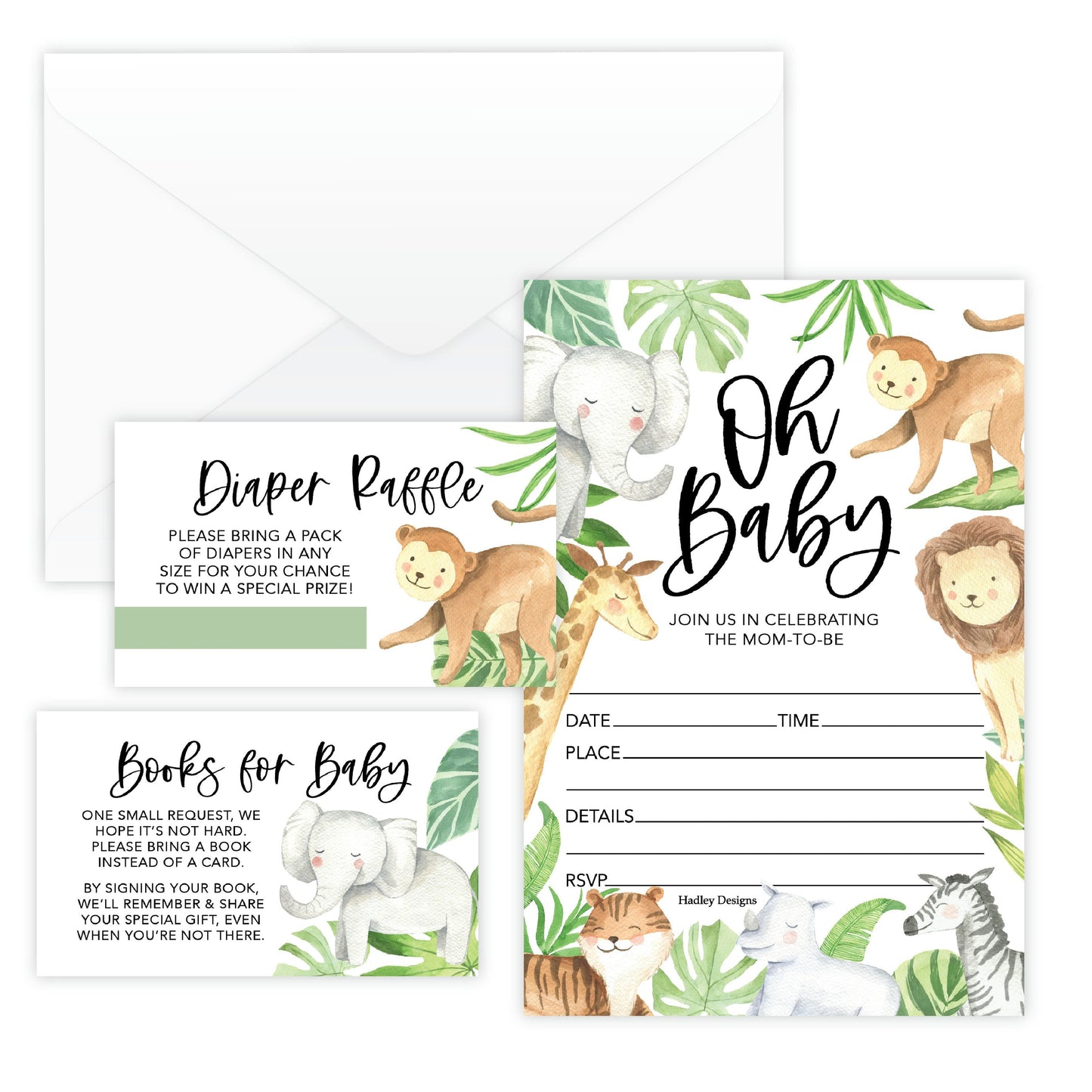 Invitation Bundles | Set of 15 | Baby Shower Supplies