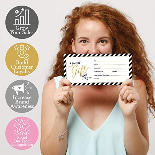 Blank Gift Certificates | Set of 25 | Business & Office Supplies