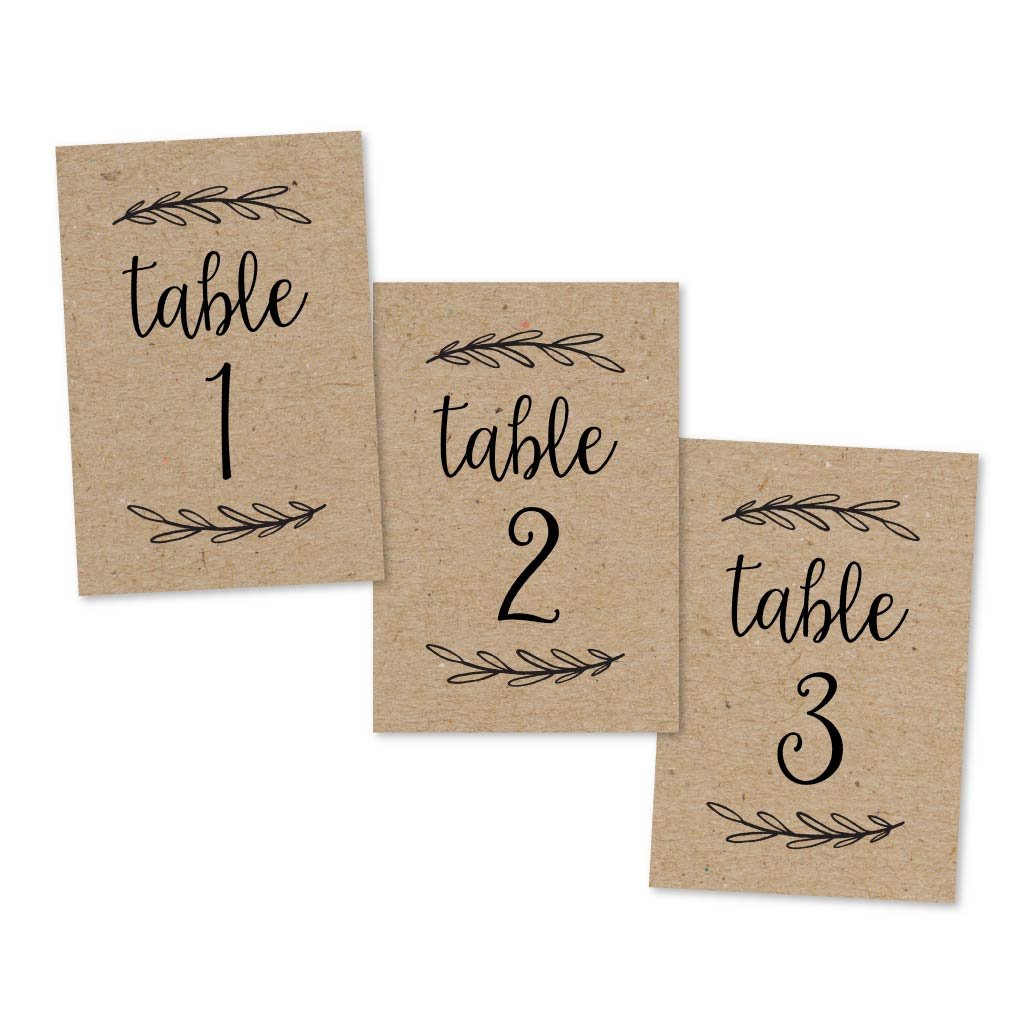 Table Numbers | Set of 25 | Party Supplies
