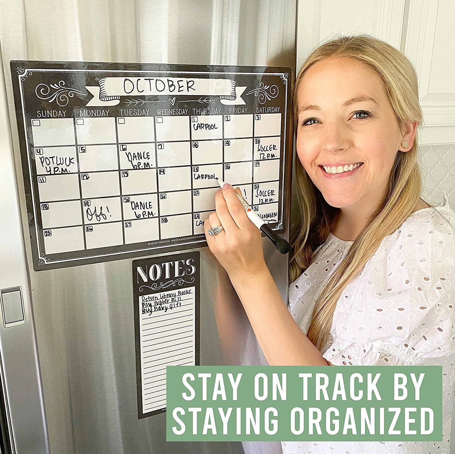 Vintage Magnetic Calendar | Dry-Erase | Calendars & Planners