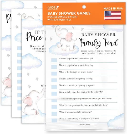 20 Elephant Baby Shower Games Boy - Hilarious Baby Shower Games For Boy, The Price Is Right Baby Shower Game Cards, Baby Games For Baby Shower Family Feud Game, Baby Shower Boy Baby Shower Games Funny