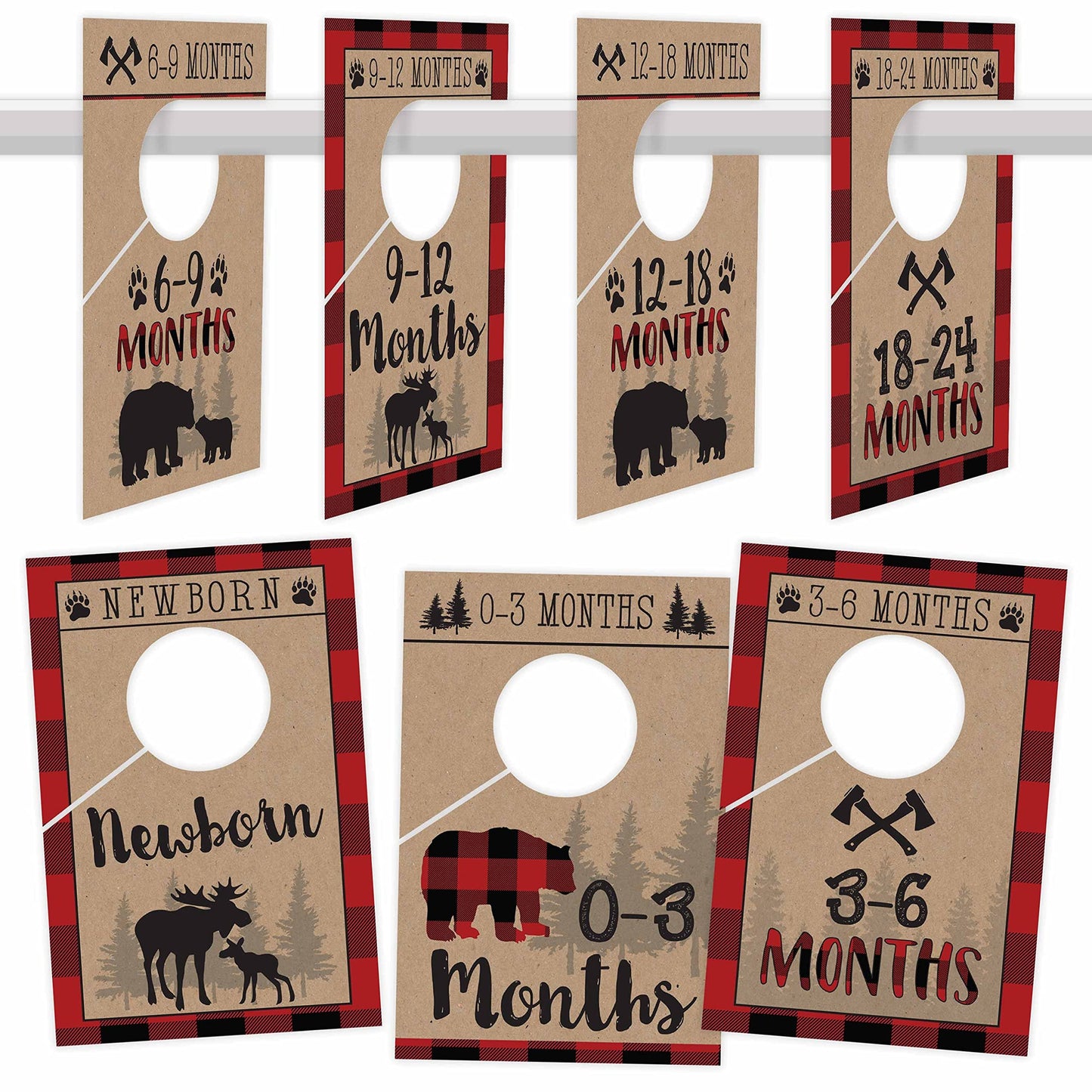Baby Closet Dividers | Set of 7 | Nursery Decor