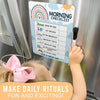 Boho Rainbow Day & Night Routine Charts | Daily Schedule | Educational Charts - SAMPLE