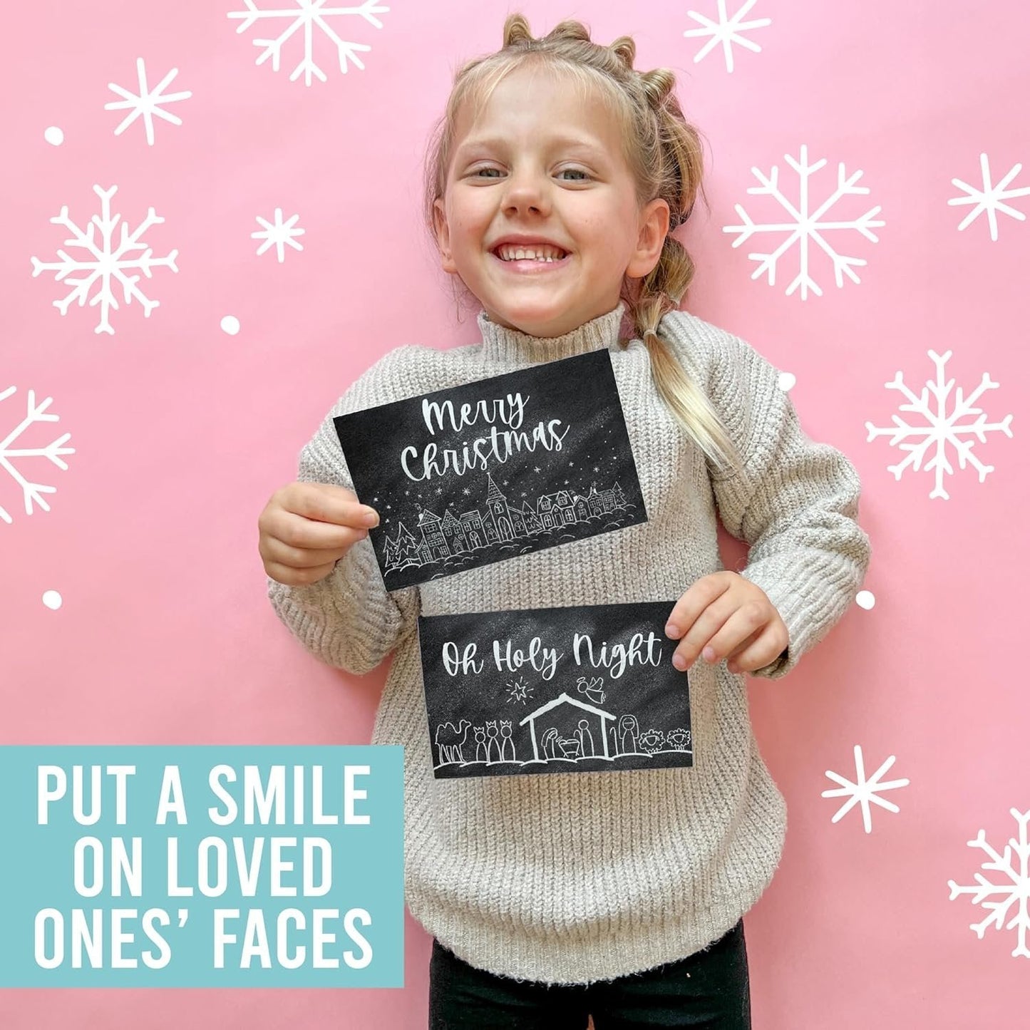 Folded Religious Christmas Cards | Set of 24 | Greeting Cards