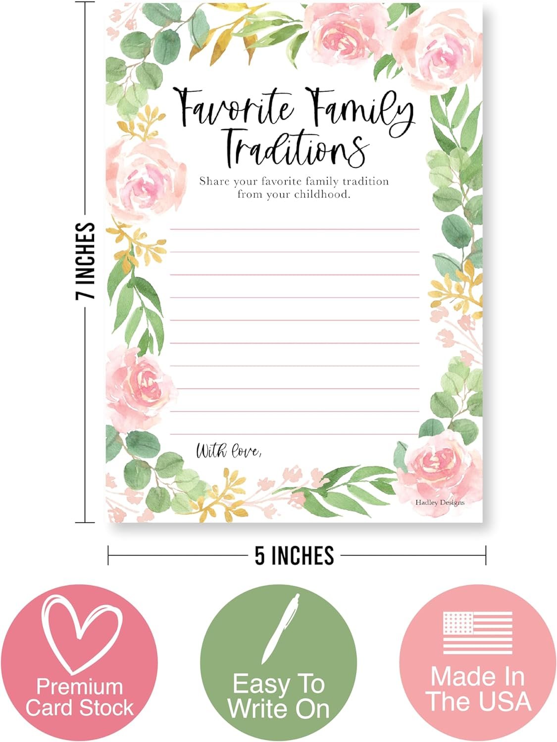 20 Floral Baby Shower Games For Girl - Hilarious Baby Shower Games Girl, Advice Cards Baby Shower Mad Libs Game Funny, Family Tradition Cards For Baby Shower, Baby Girl Baby Shower Games Funny