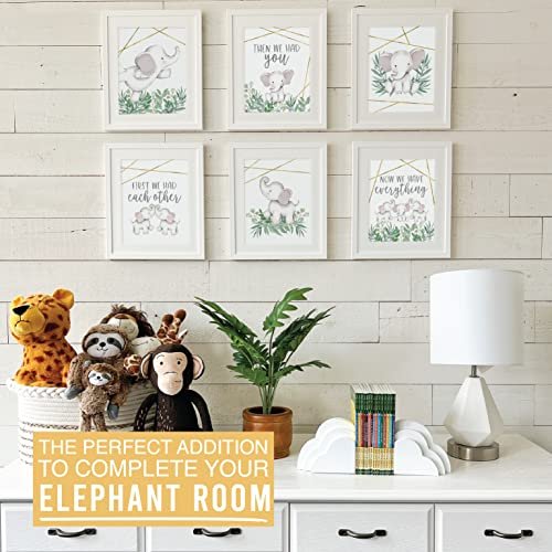 Elephant 3 Children's Wall Art | Set of 6 | Nursery Decor