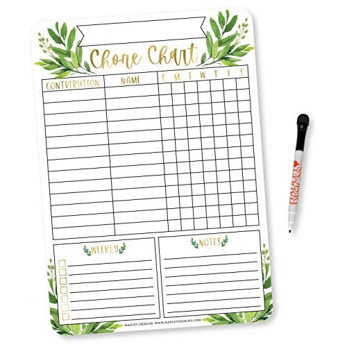 Greenery Chore Charts | Home Organization