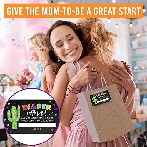 Diaper Raffle Cards | Set of 25 | Baby Shower Supplies