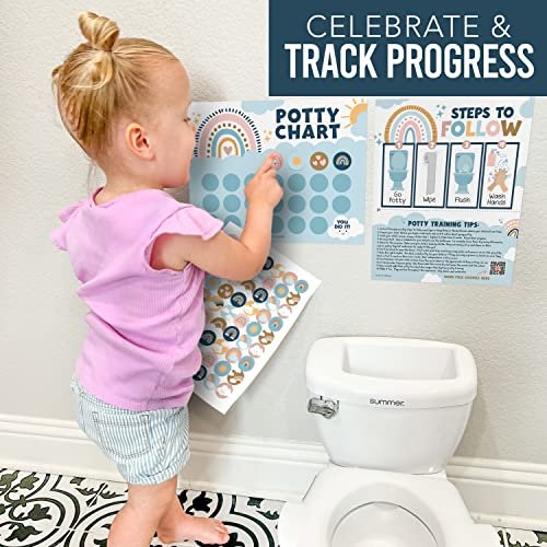 Boho Rainbow Potty Training Chart | Sticker Charts | Early Education