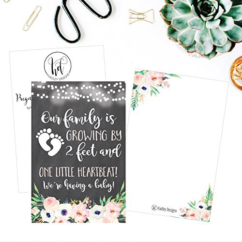 Pregnancy Announcement Postcards | Set of 25 | Greeting Cards