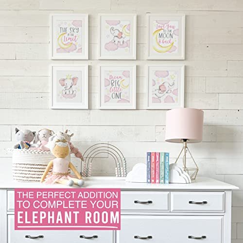 Elephant 2 Children's Wall Art | Set of 6 | Nursery Decor