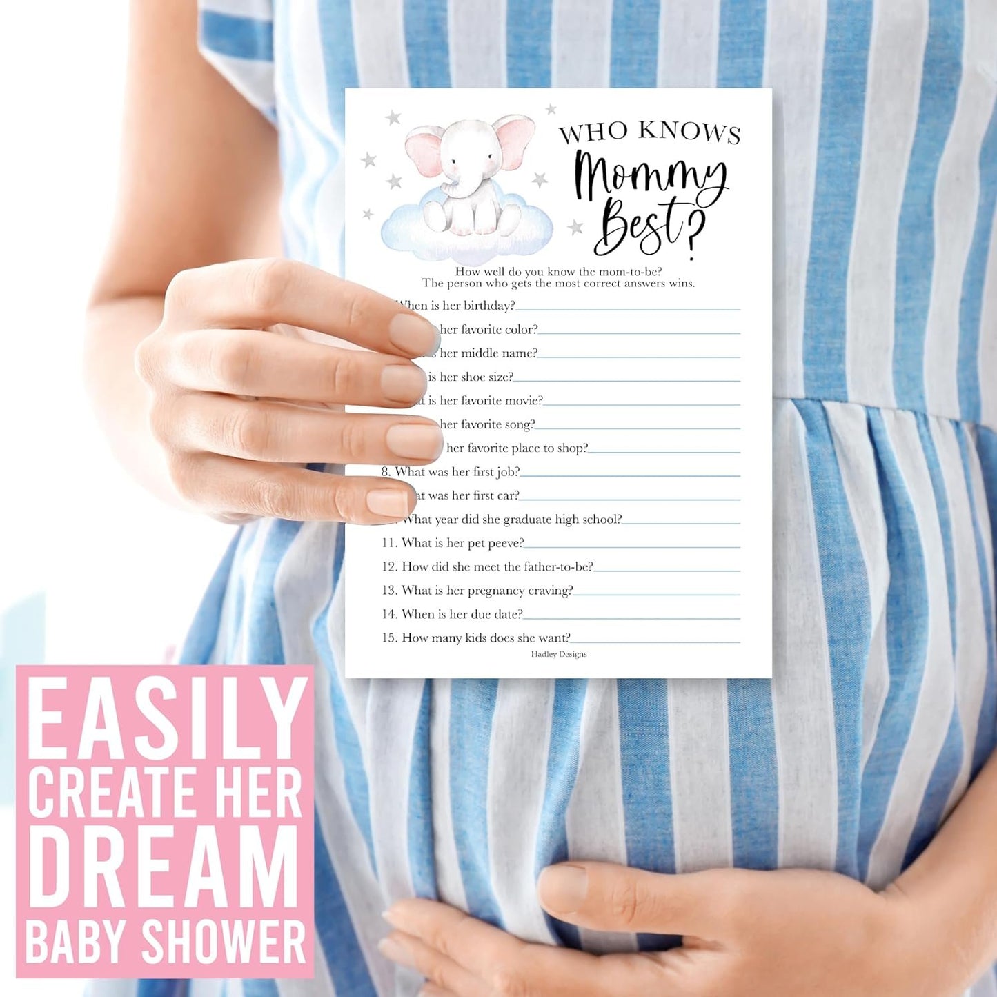 40 Elephant Baby Shower Games Boy - Baby Games For Baby Shower Bingo Games Boy, Who Knows Mommy Best Baby Shower Game, Baby Boy Baby Shower Word Search Game, Advice Cards Baby Shower Mad Libs Game