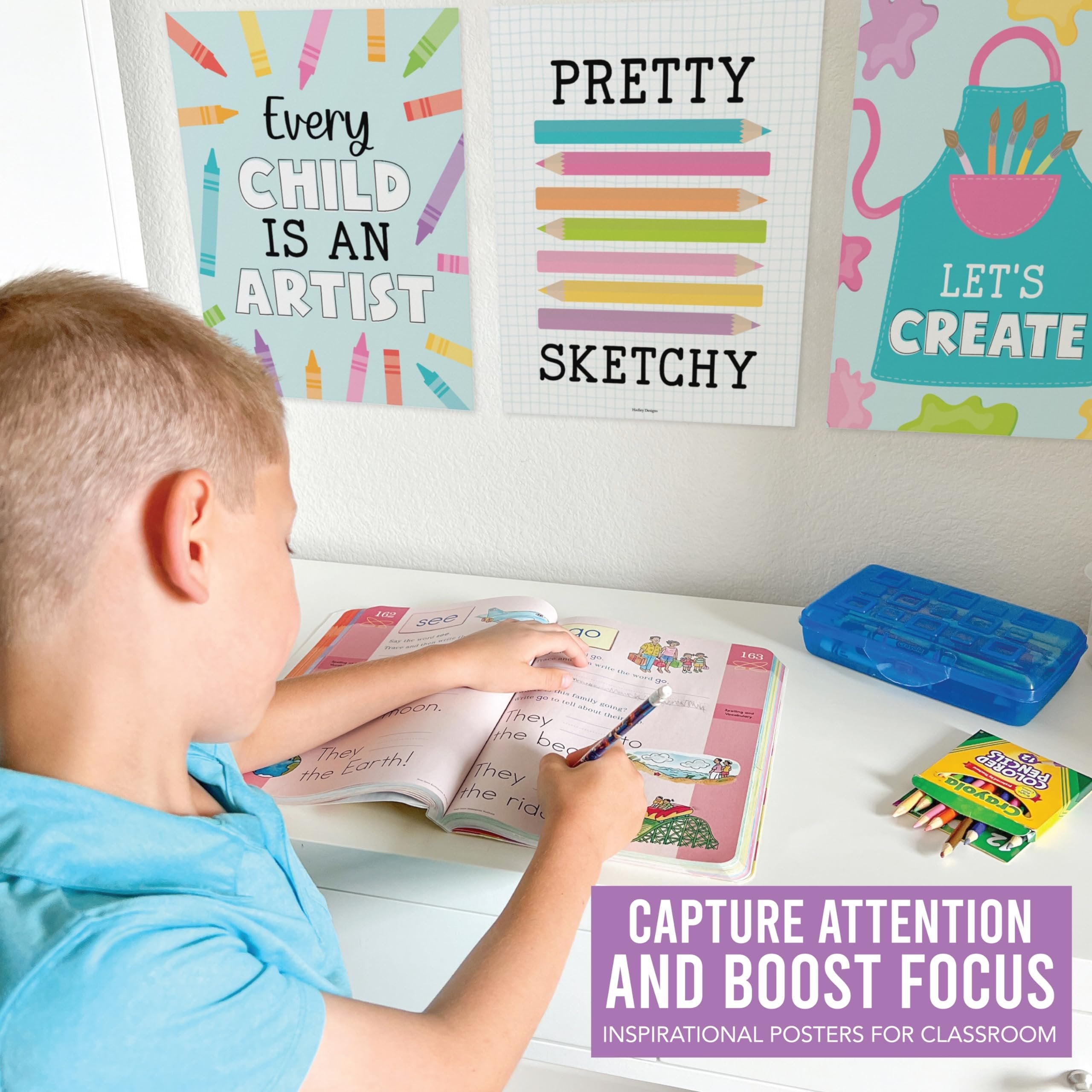 Art Motivational Posters | Set of 6 | Art Classroom Supplies