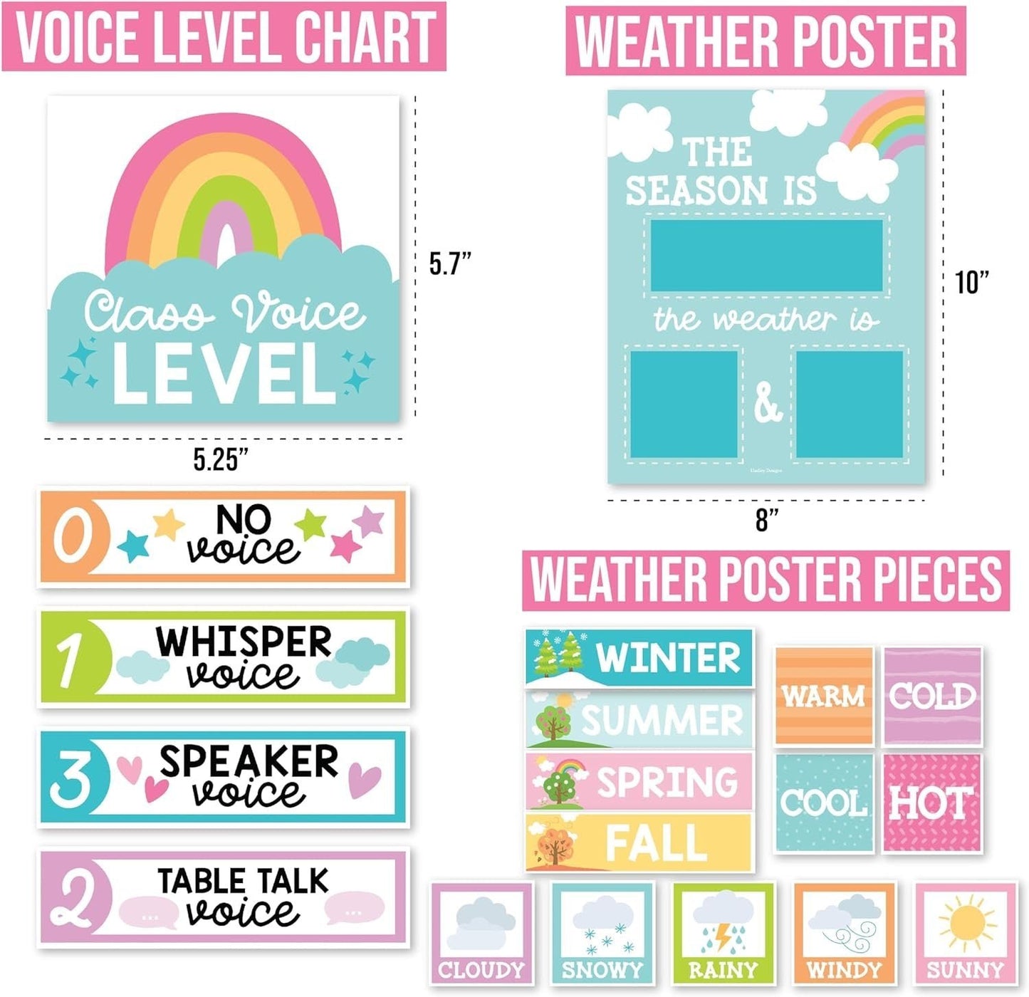 Colorful Pastel Classroom Calendar | Bulletin Board | Classroom Supplies