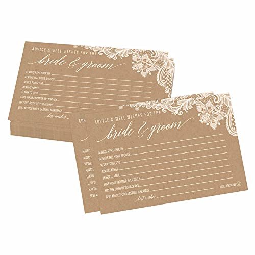 Wedding Advice Cards | Set of 50 | Wedding Supplies