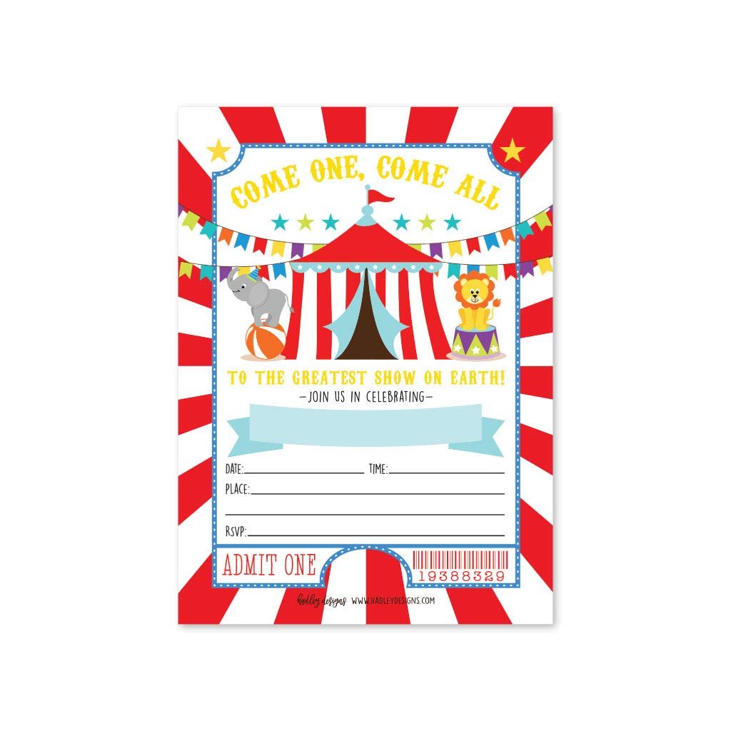 Gender Neutral Birthday Invitations | Set of 25 | Kid's Party