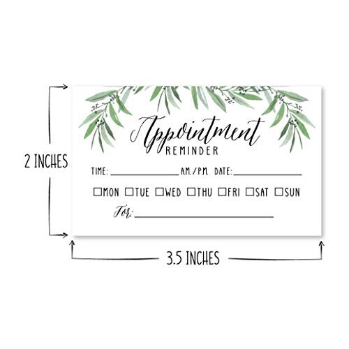 Appointment Cards | Set of 50 | Office Supplies