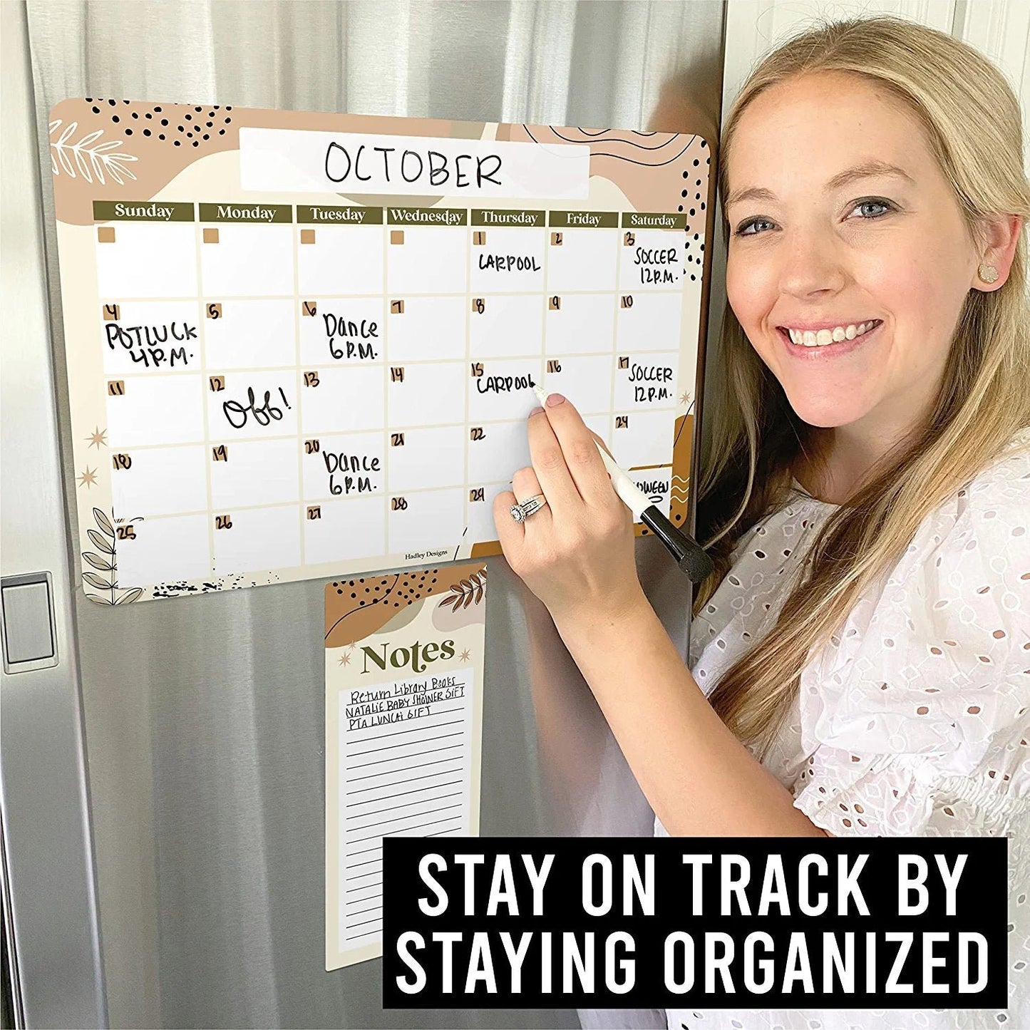 Boho Magnetic Calendar | Dry-Erase | Calendars & Planners