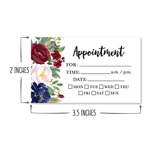 Appointment Cards | Set of 50 | Office Supplies
