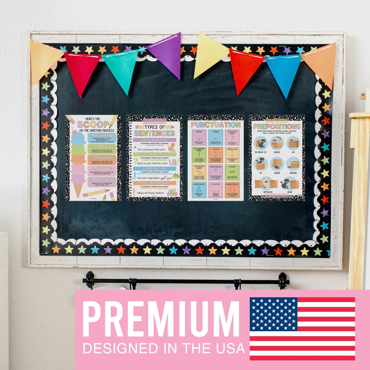 Parts of Speech Posters | Set of 12 | Educational Posters