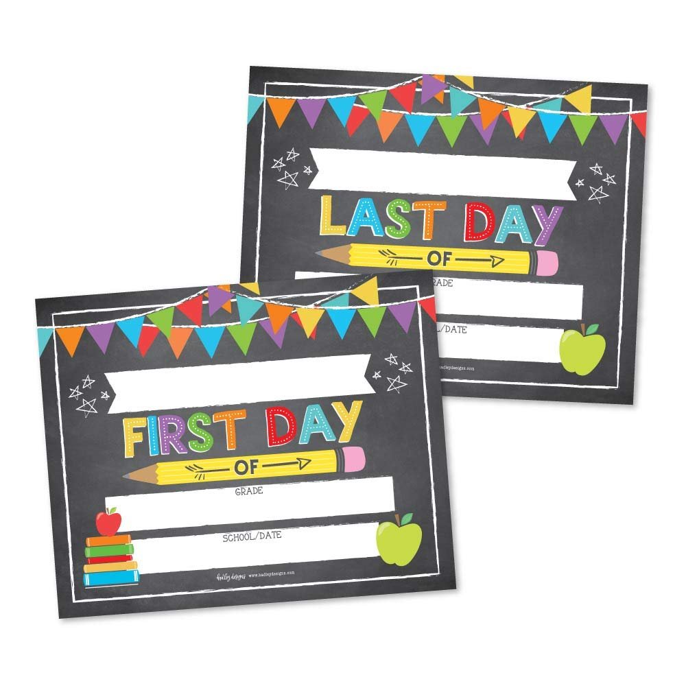 Back To School Signs | Set of 10 | School Supplies