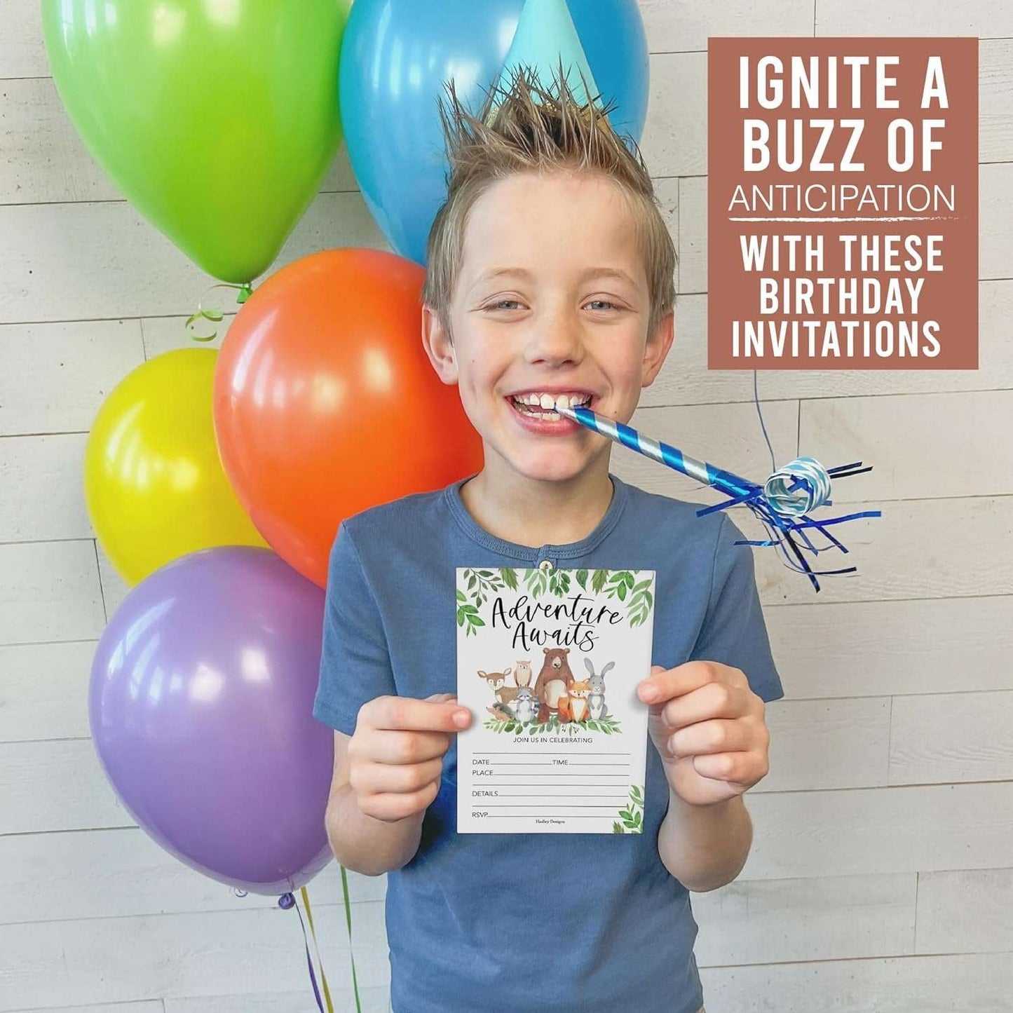 15 Woodland Forest Birthday Invitations Girl - Kids Birthday Invitations Boy, Forest Birthday Party Invitations For Boys, Forest Birthday Invites For Boy, Birthday Invitation Cards, Party Invites Boy