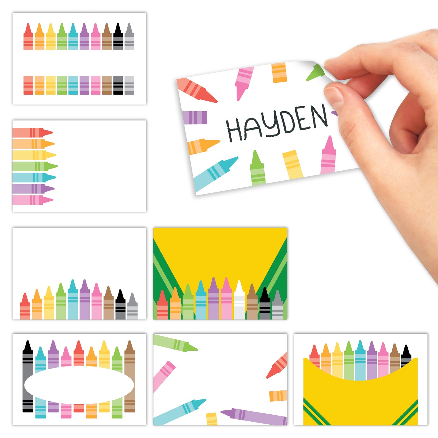 Name Tag Stickers | Set of 56 | Classroom Supplies