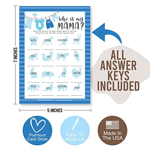 Nursery Rhyme & Baby Animal Matching | Set of 25 | Baby Shower Games