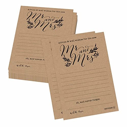 Wedding Advice Cards | Set of 50 | Wedding Supplies