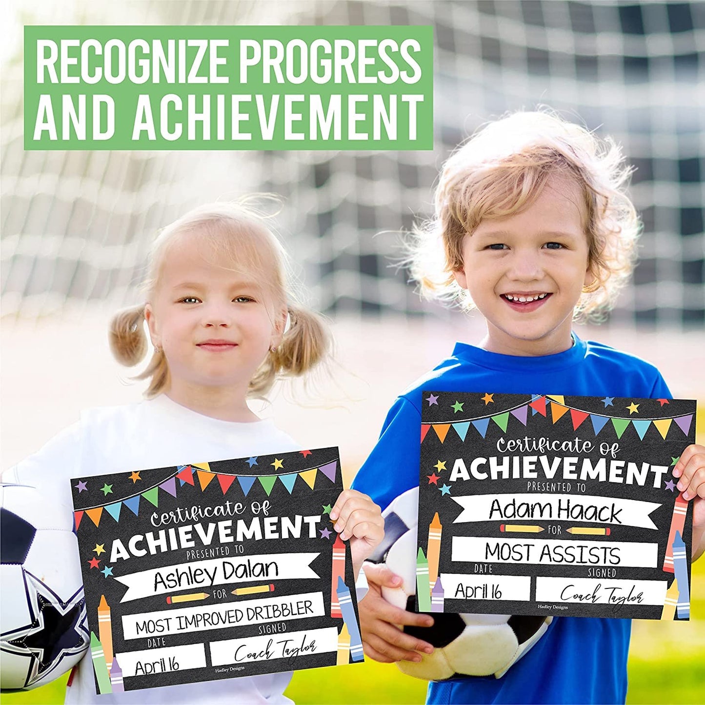 Kids Certificate of Achievement | Set of 25 | Trophies & Awards