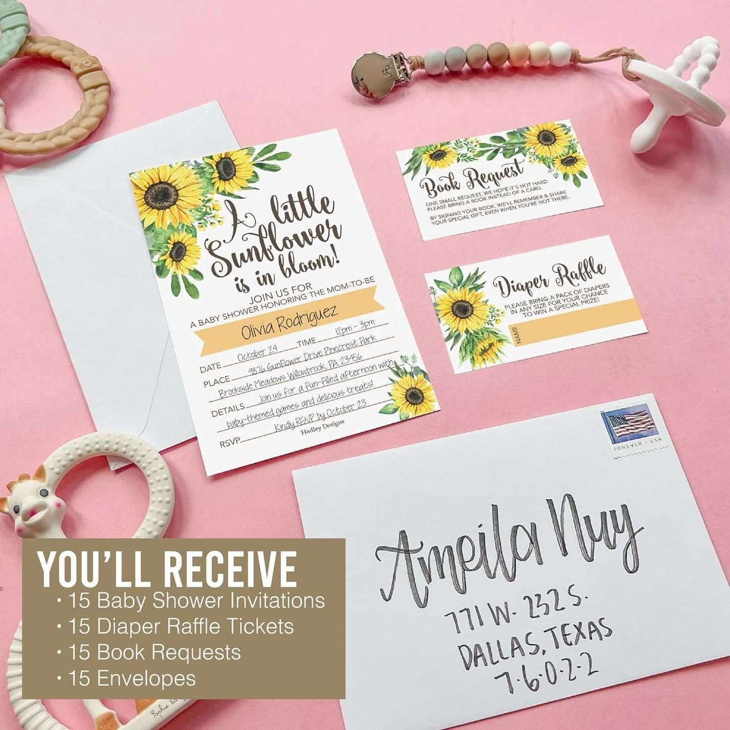 15 Sunflower Baby Shower Invitations For Girl - Baby Girl Baby Shower Invites For Girl Baby Shower Invitations, Baby Girl Shower Invitations, Invitations For Baby Shower Girl, Baby Invitations