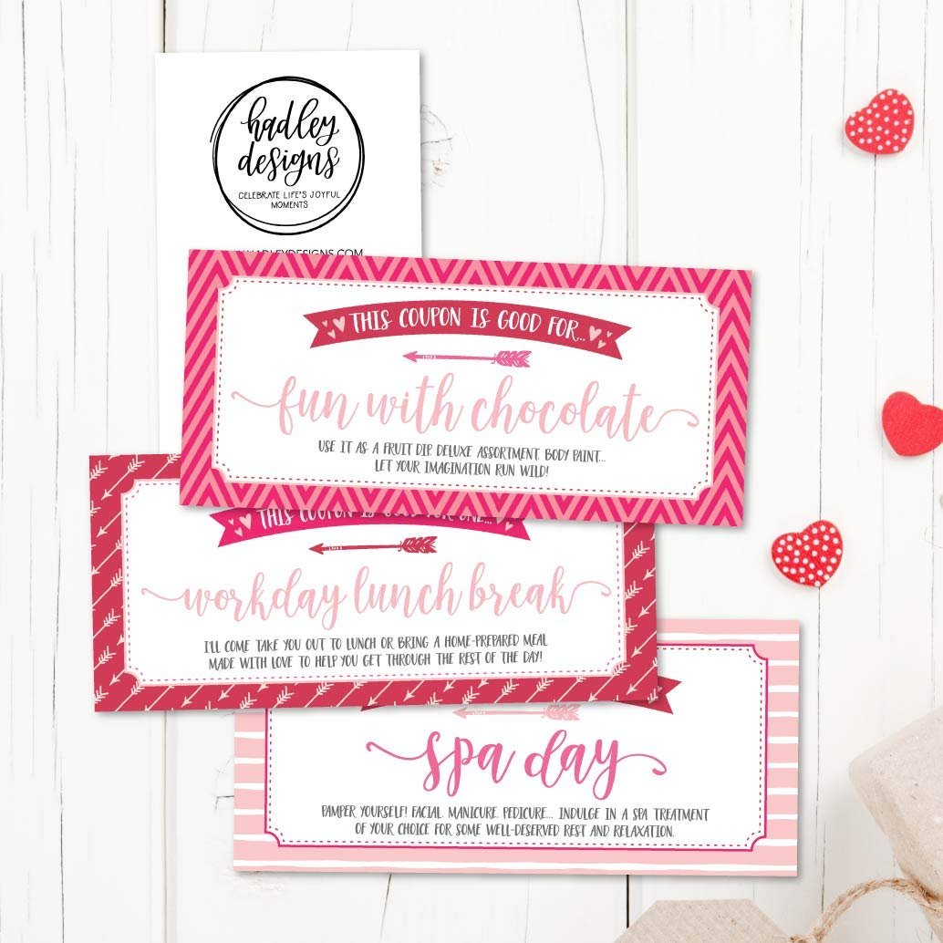 15 Pink and Red Love Coupons