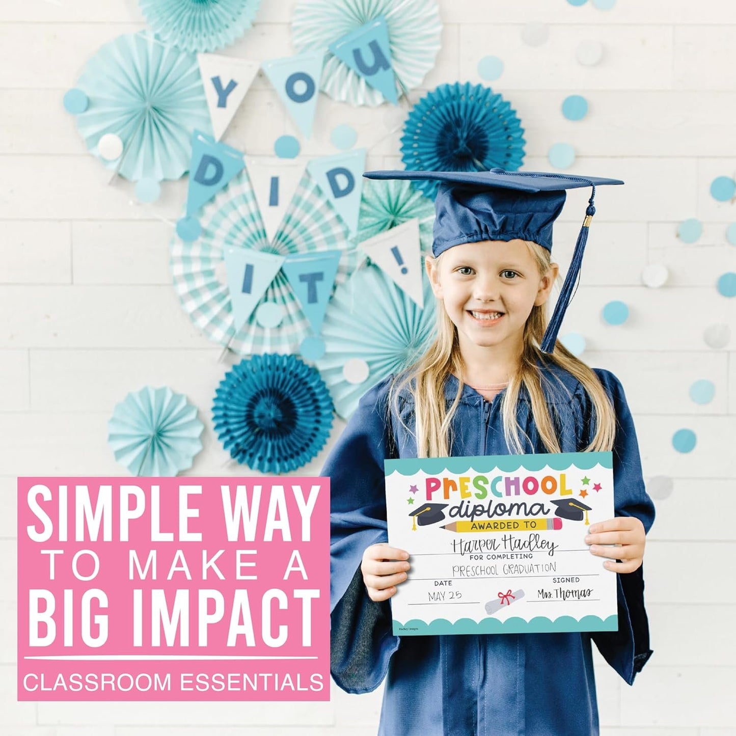 Preschool Certificate of Achievement | Set of 25 | Trophies & Awards