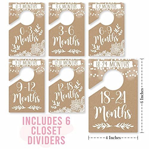 Baby Closet Dividers | Set of 6 | Nursery Decor
