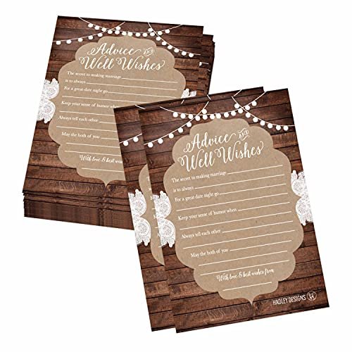 Wedding Advice Cards | Set of 50 | Wedding Supplies