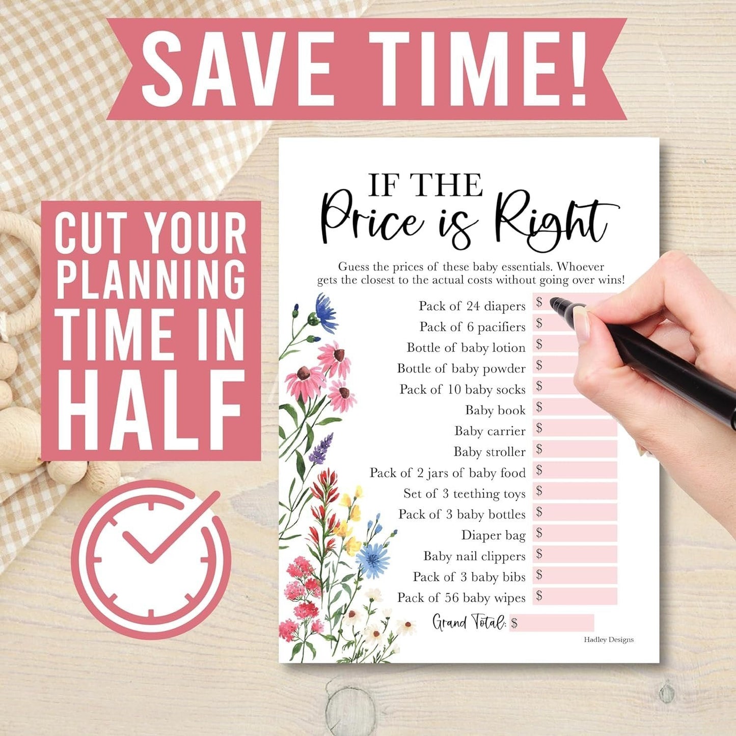 Family Feud & The Price is Right Games | Set of 20 | Baby Shower Games